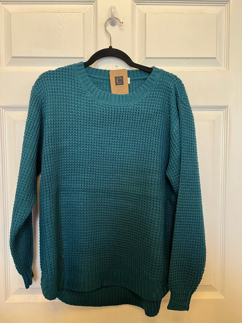Teal pullover shop