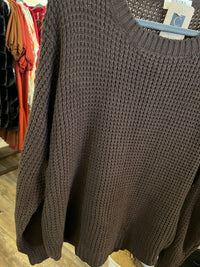 Dark Cocoa pullover sweater