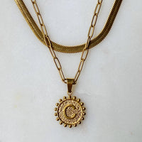 Ellison+Young - Double Chain Initial Necklace