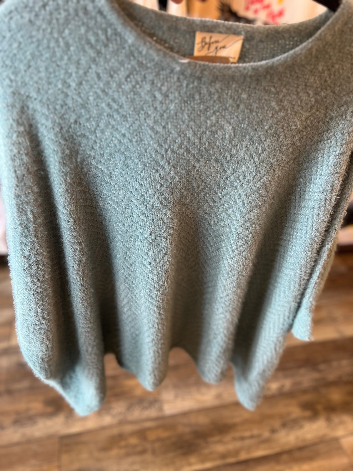 Blue Fuzzy Sweater