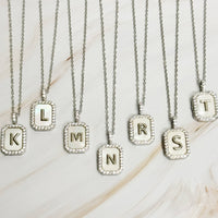 Ellison+Young - Initial Deco Open Locket Pendant Necklace