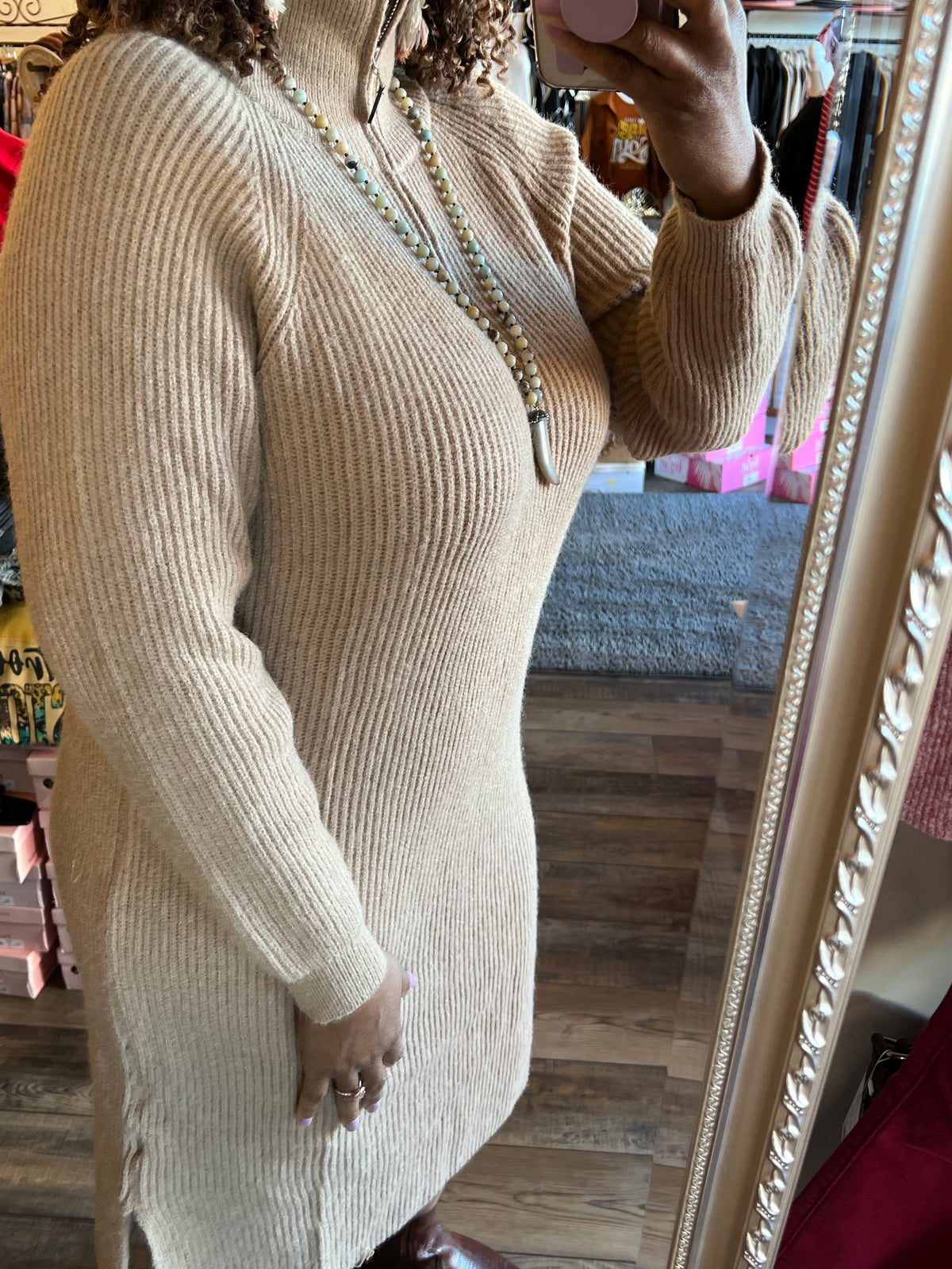 Sweater Dress Latte