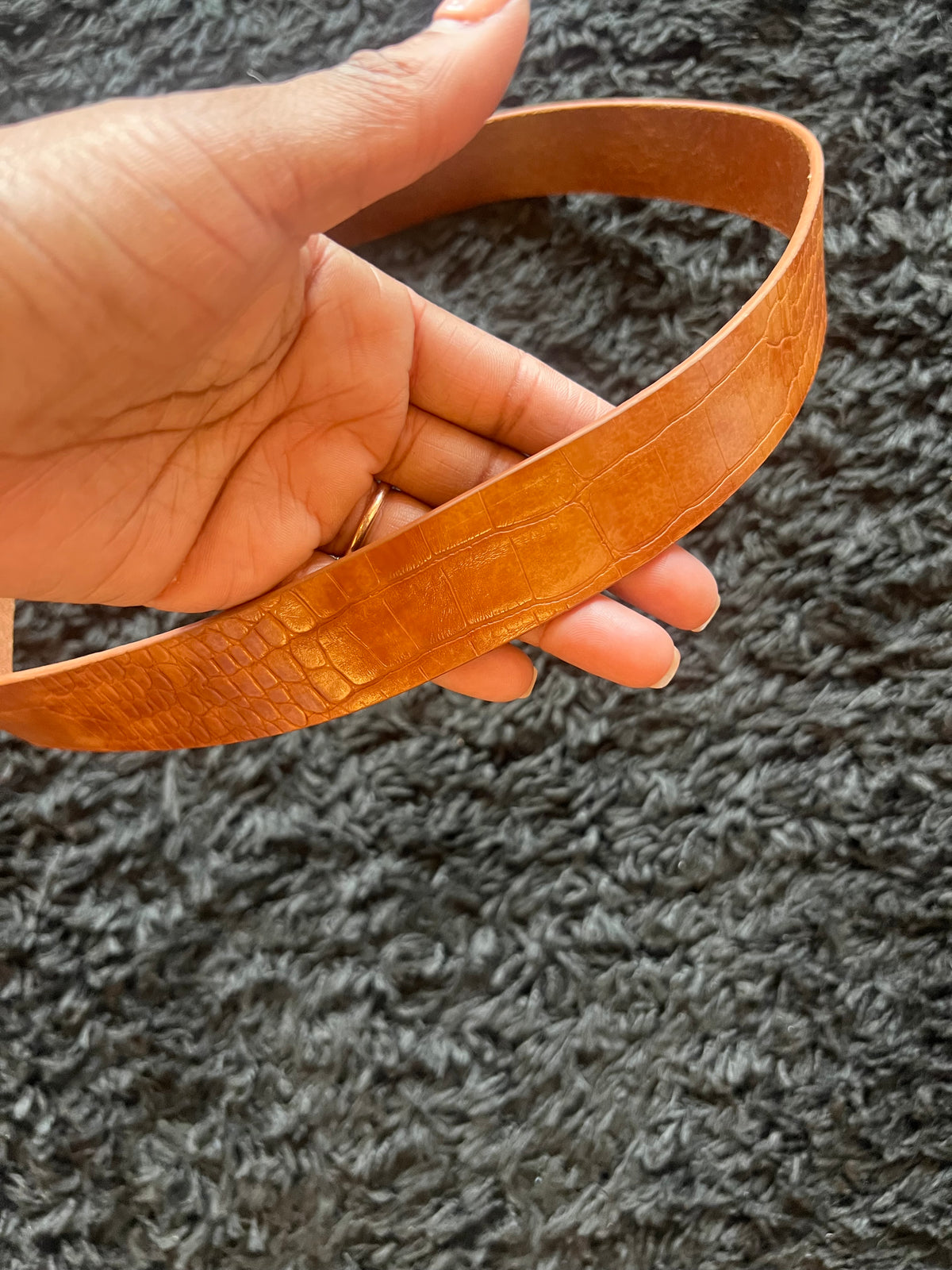 Brown Embossed belt