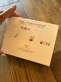 Flora and Fauna Flat Note Set