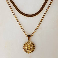 Ellison+Young - Double Chain Initial Necklace