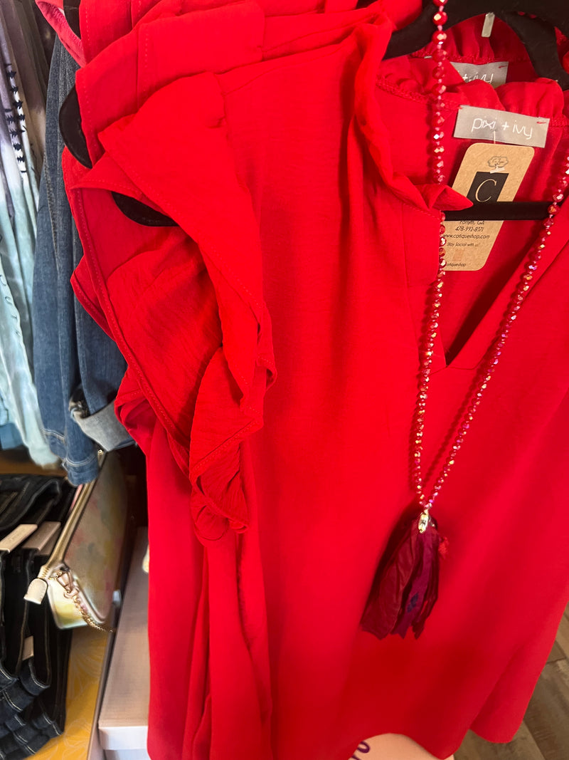 Red Dana Dress