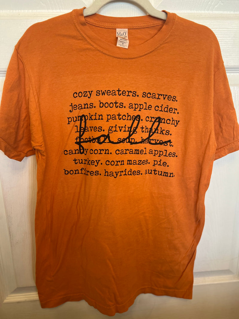 Orange Fall Tee