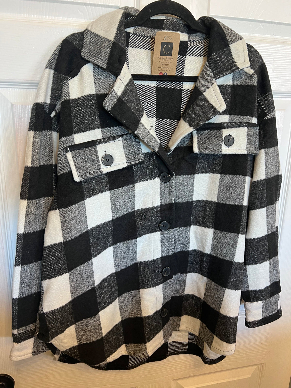 Black plaid Jacket