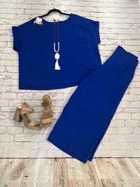 Blue Tex Top