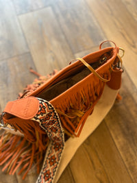 Brick Fringe Crossbody