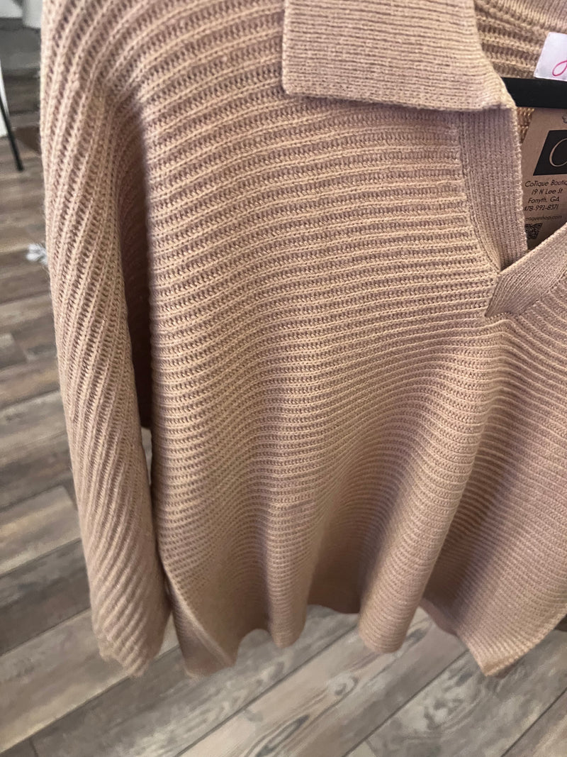 Taupe Zander Sweater