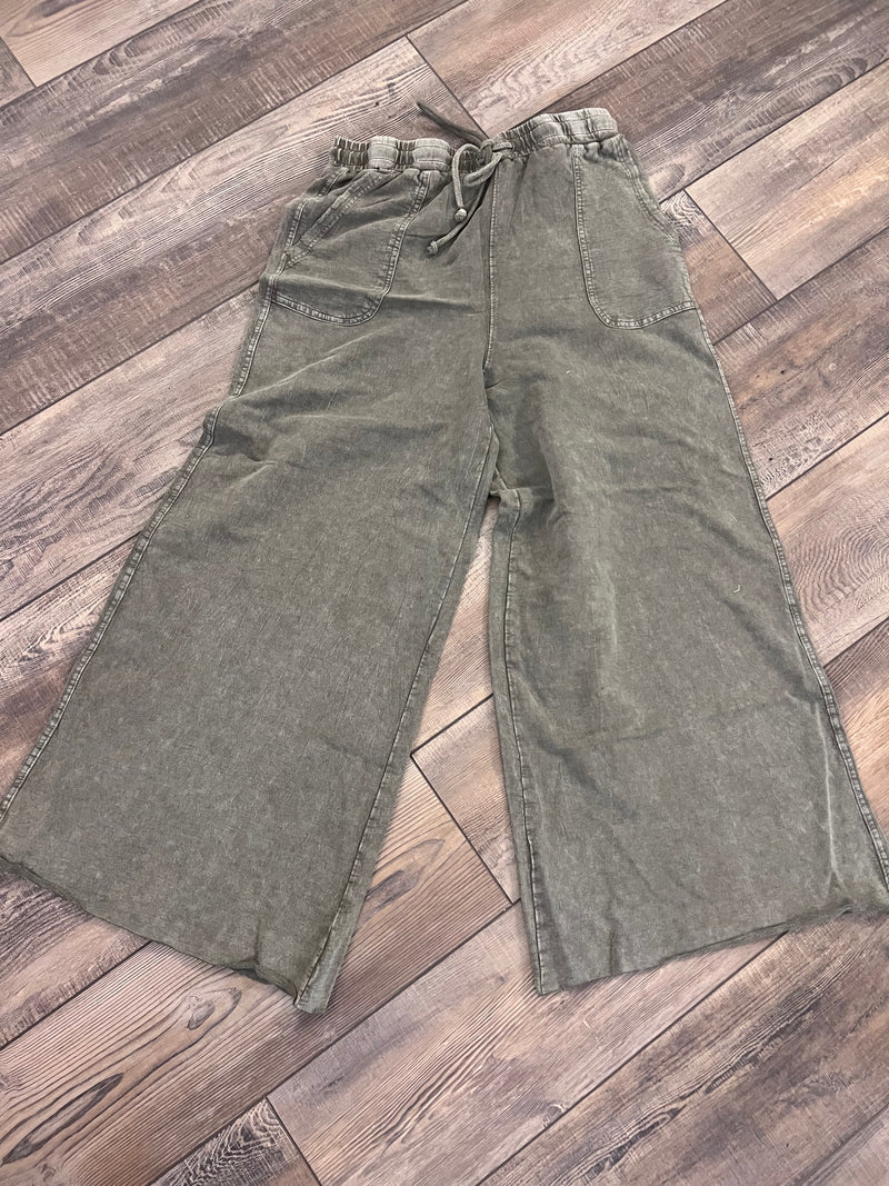 Olive Terry Pant