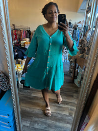 Gauze Seafoam Dress