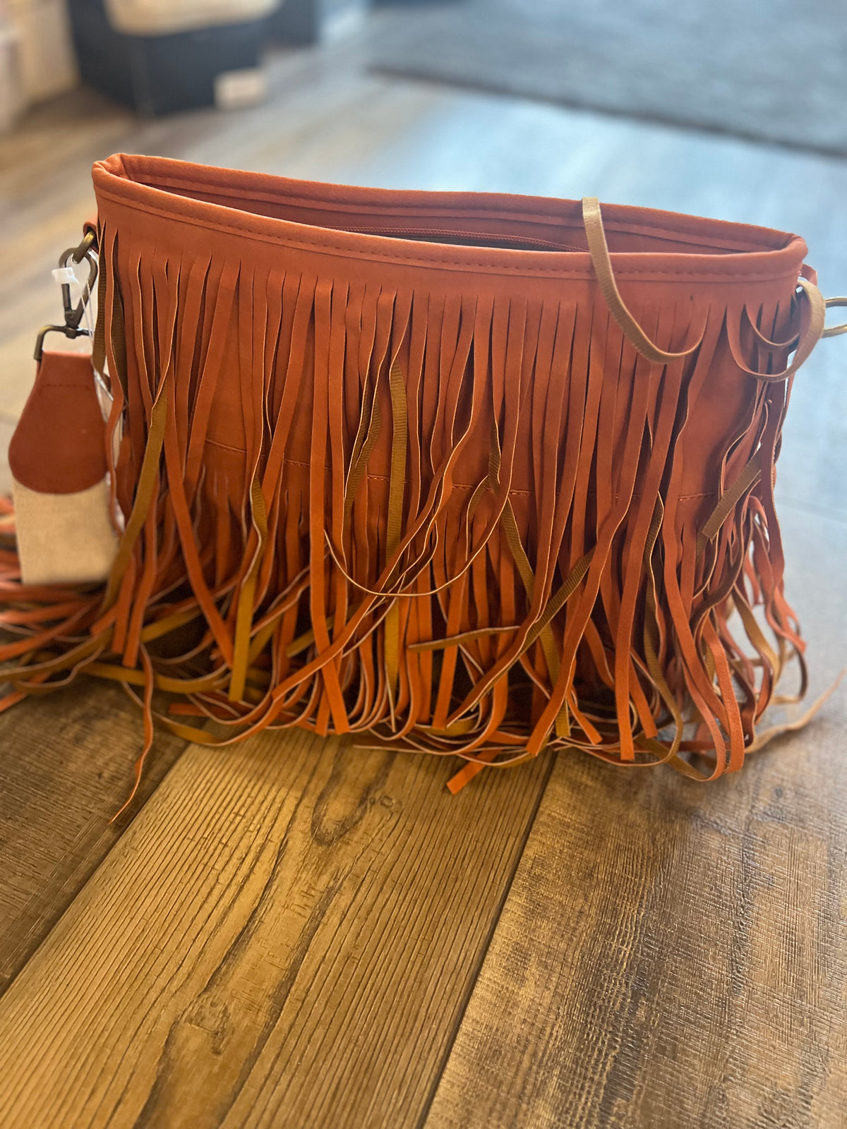 Brick Fringe Crossbody