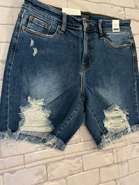Mid Distressed Shorts
