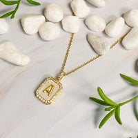 Ellison+Young - Initial Deco Open Locket Pendant Necklace