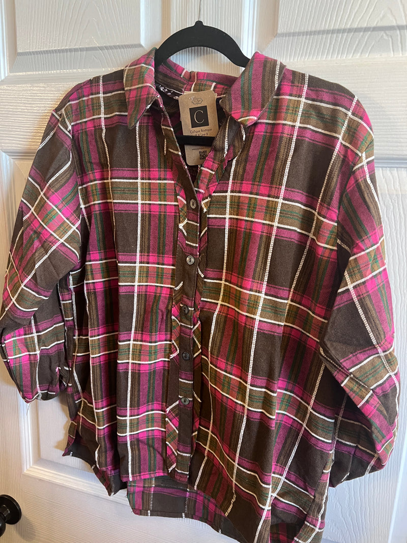 PB Plaid Top