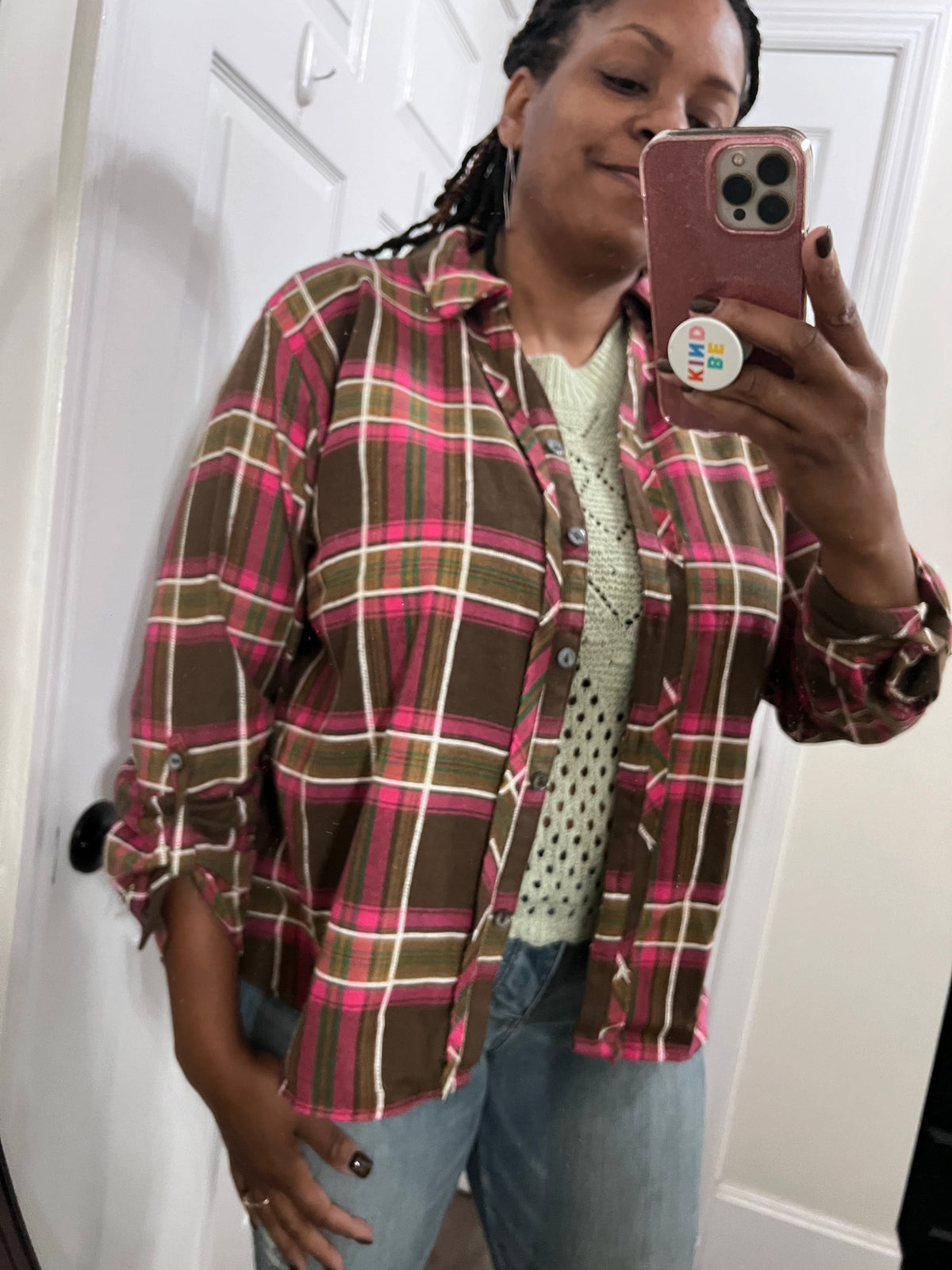 PB Plaid Top