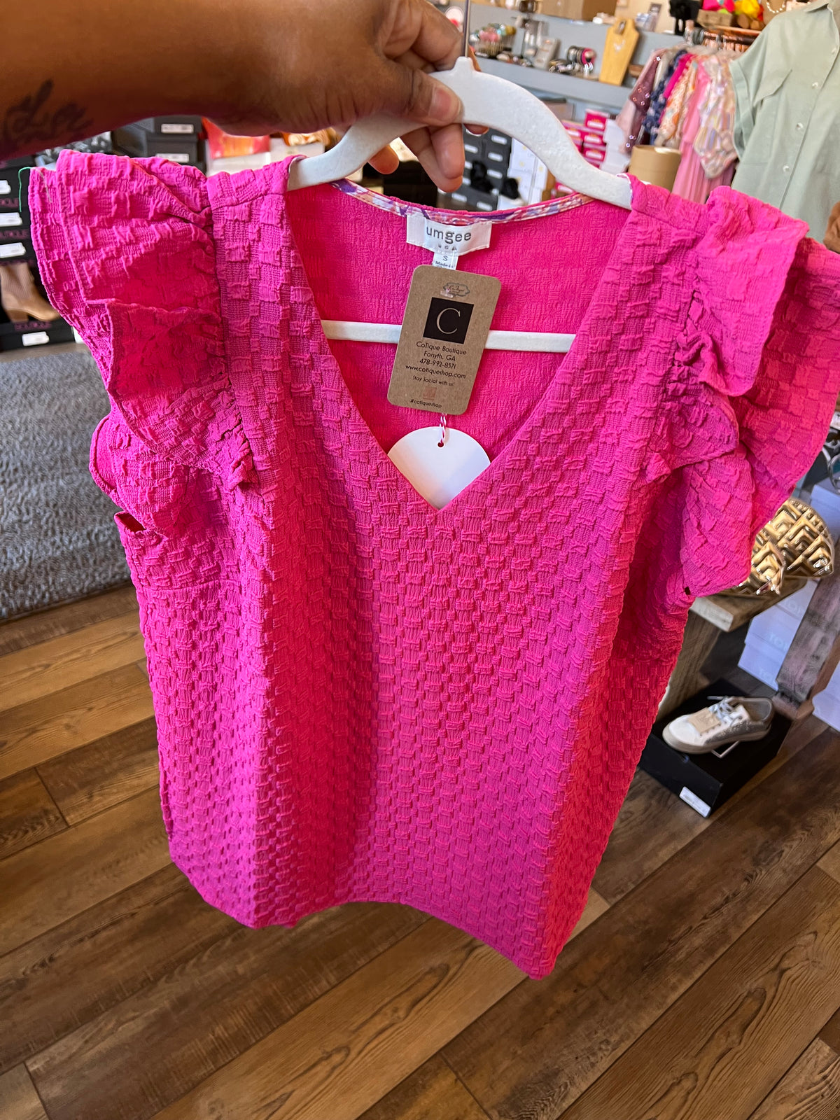 Pink Ruffle Top3