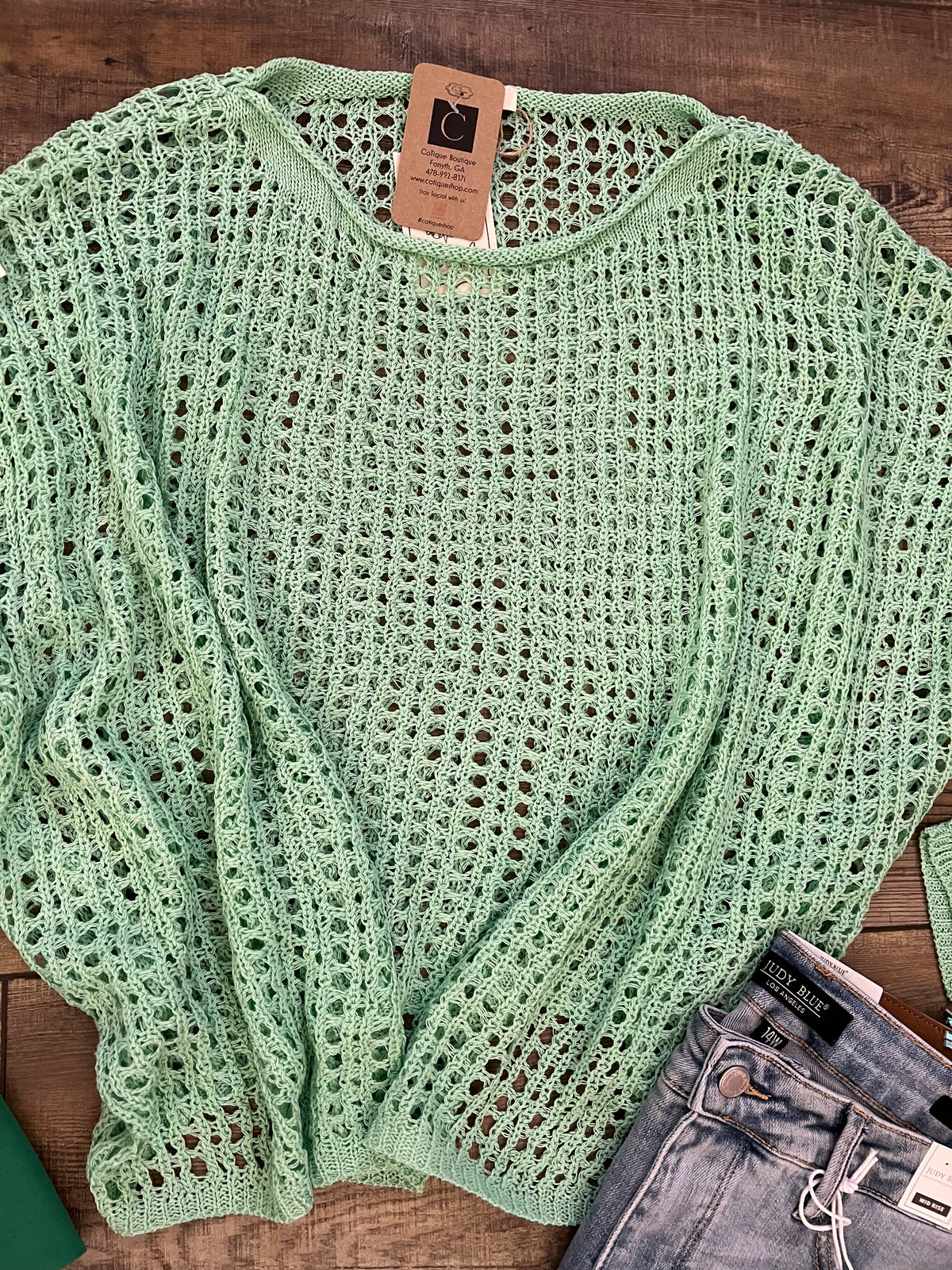 Knit Mint Sweater