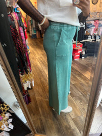 Green Terry Pant