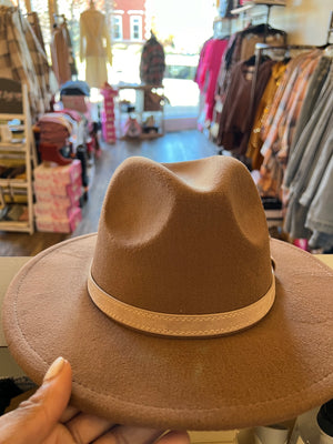Boho Taupe Hat
