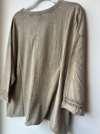 Olive Peace Top