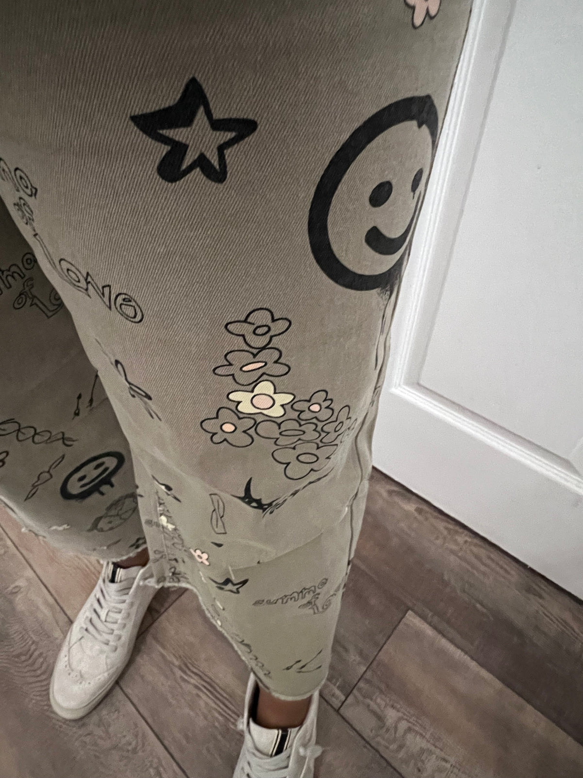 Olive Print Pant