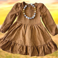 Girls Brown Dress