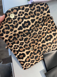 Leopard Envelope Clutch