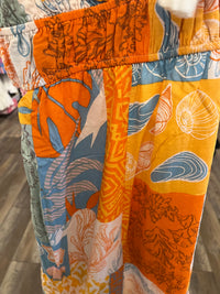 Orange printed Jumpsuit