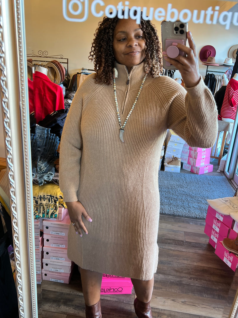 Sweater Dress Latte