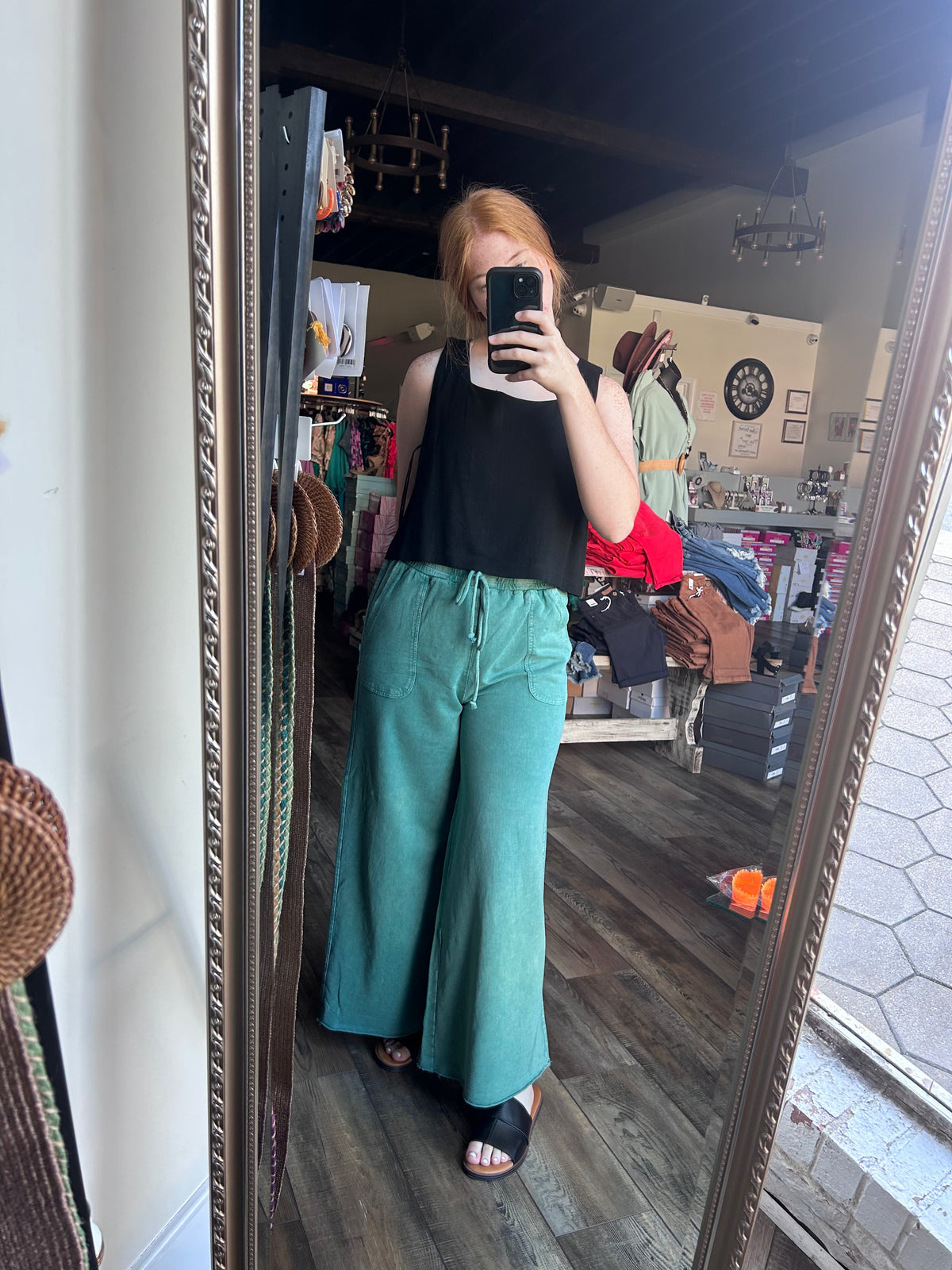 Green Terry Pant