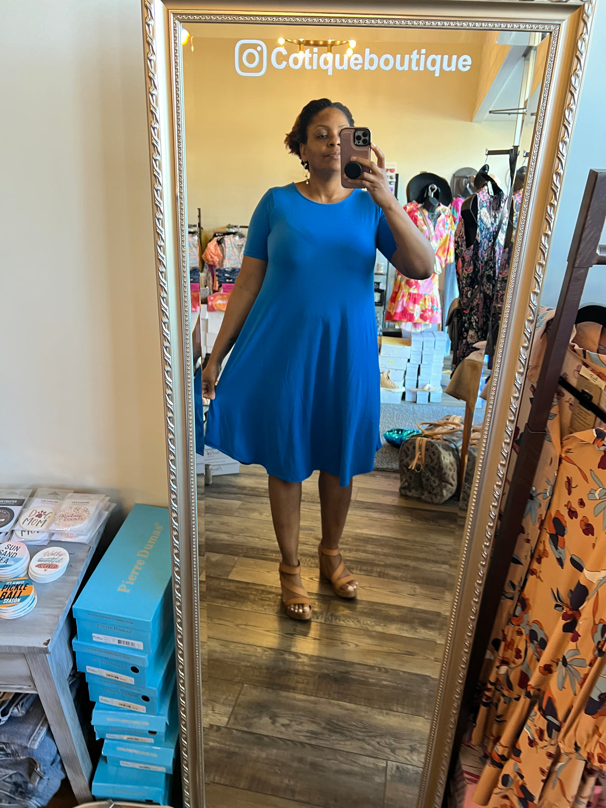 Blue SS Maxi dress