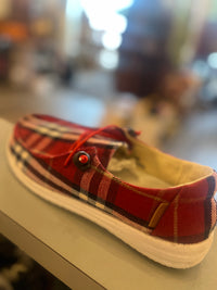 Red Plaid Kayak