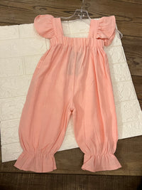 Girls Pink Romper