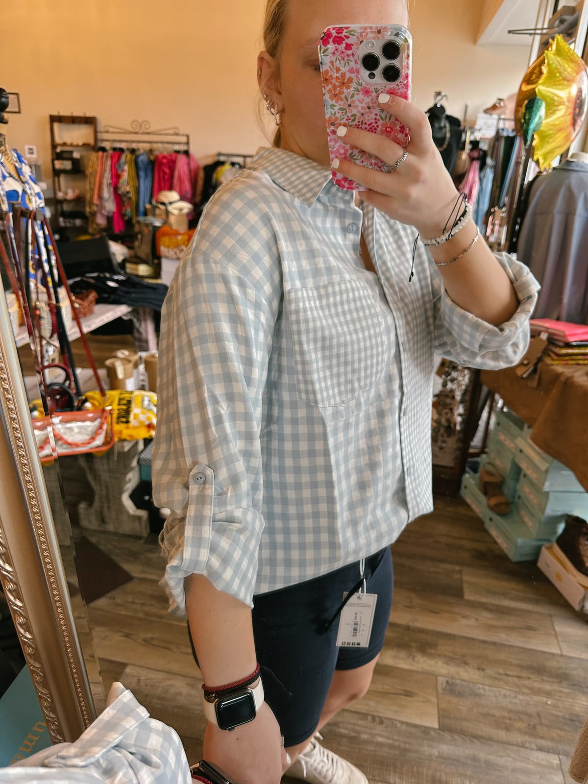 Blue Gingham Shirt