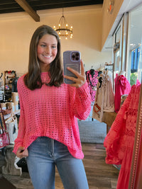 Pink Knit Top