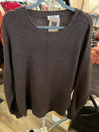 Dark Cocoa pullover sweater