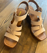 Bone Wedge Sandal