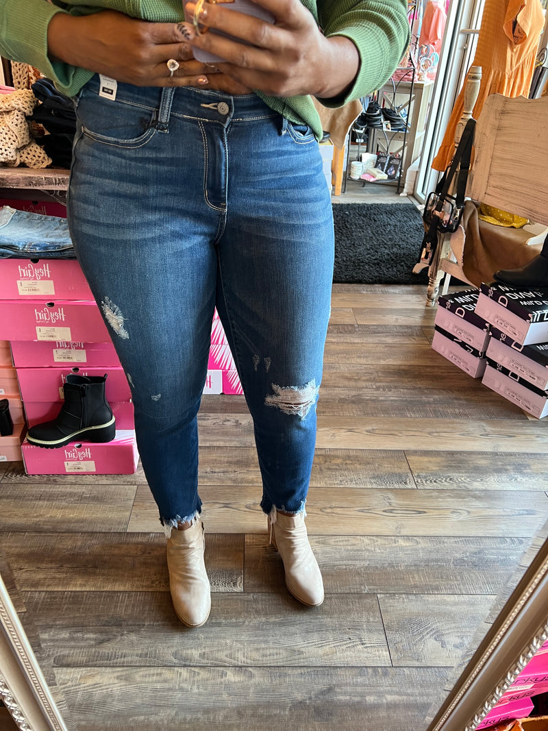 Slim Bite hem Jean