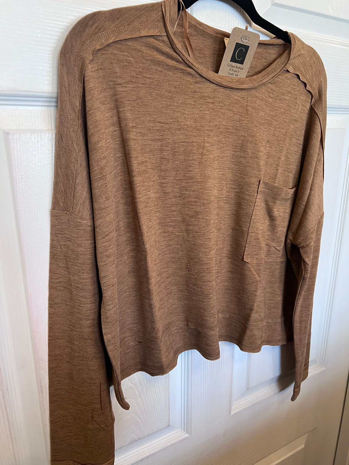 Mocha Beverly Top