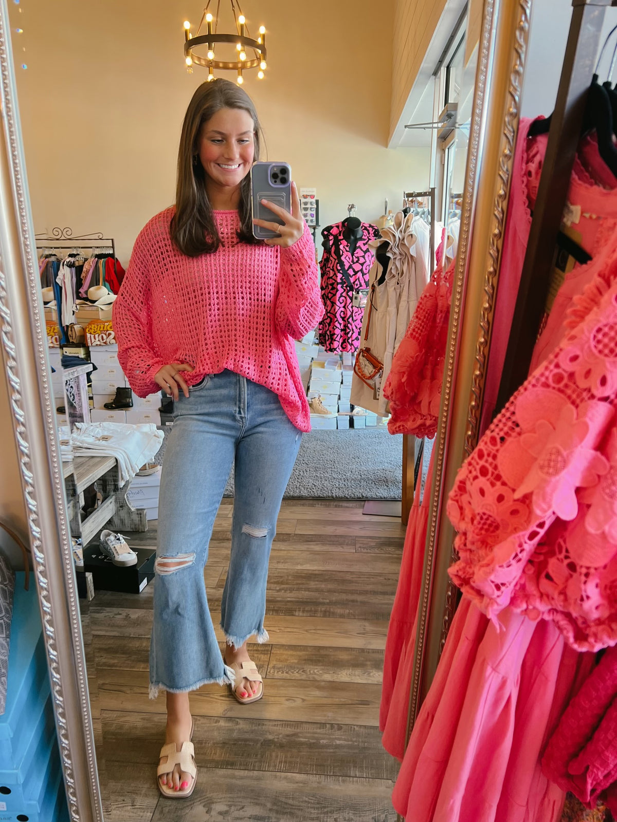 Pink Knit Top