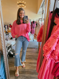 Pink Knit Top