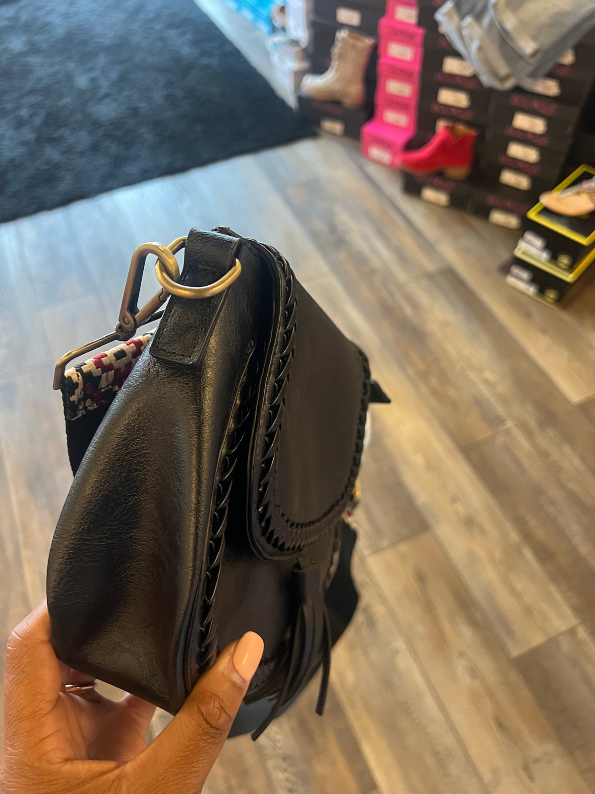 Black Saddle Bag