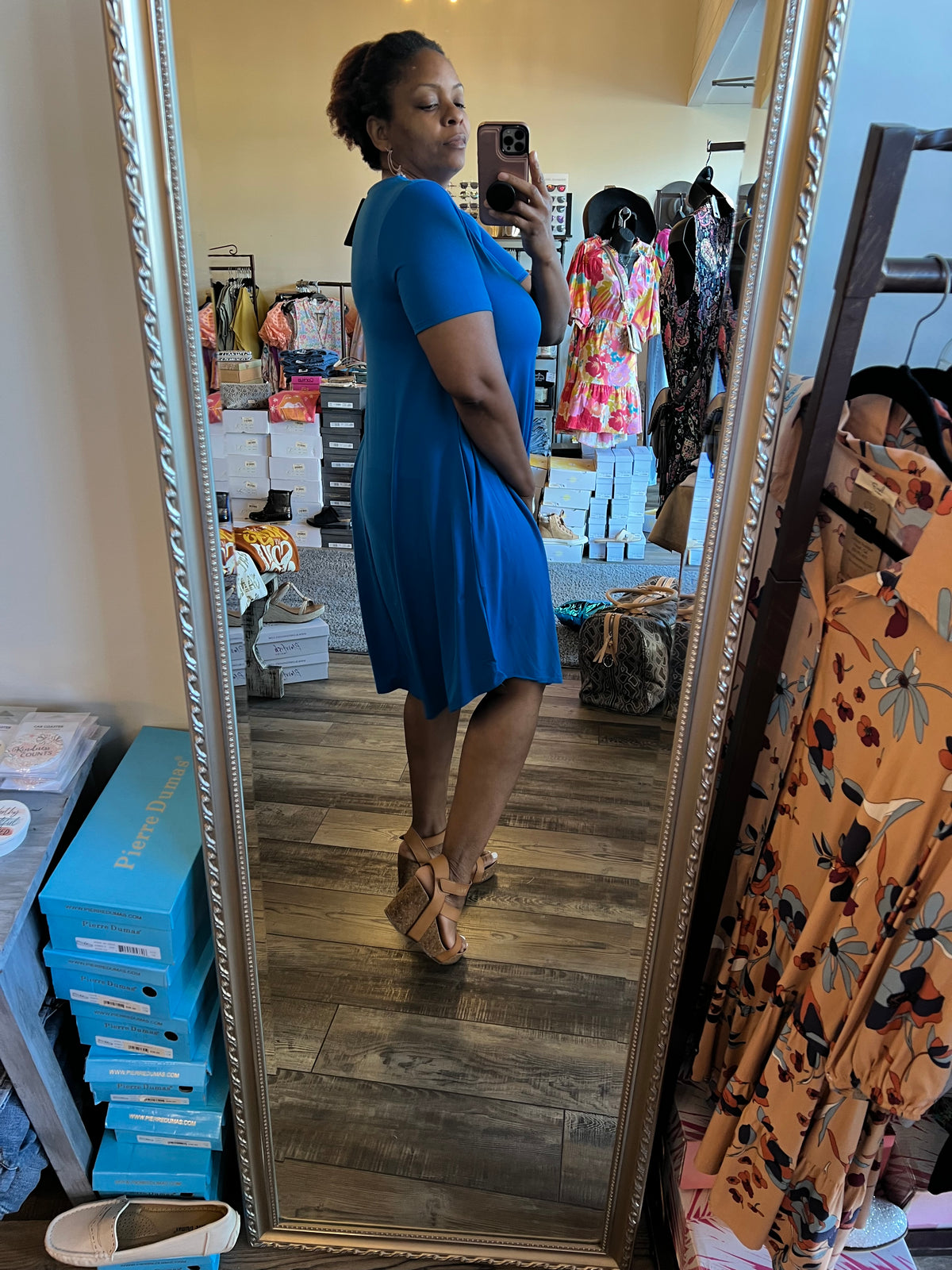 Blue SS Maxi dress