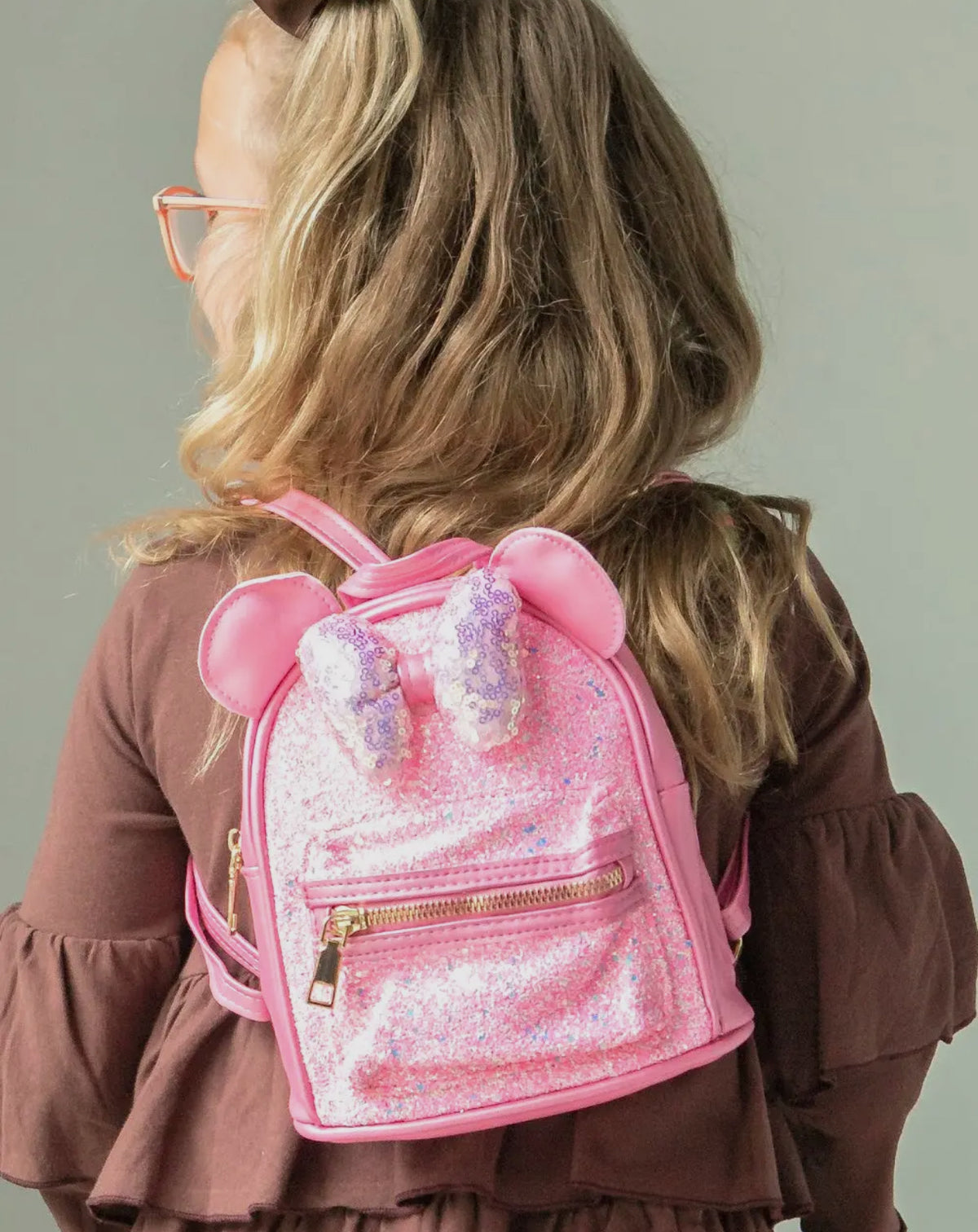 Sparkly pink Backpack