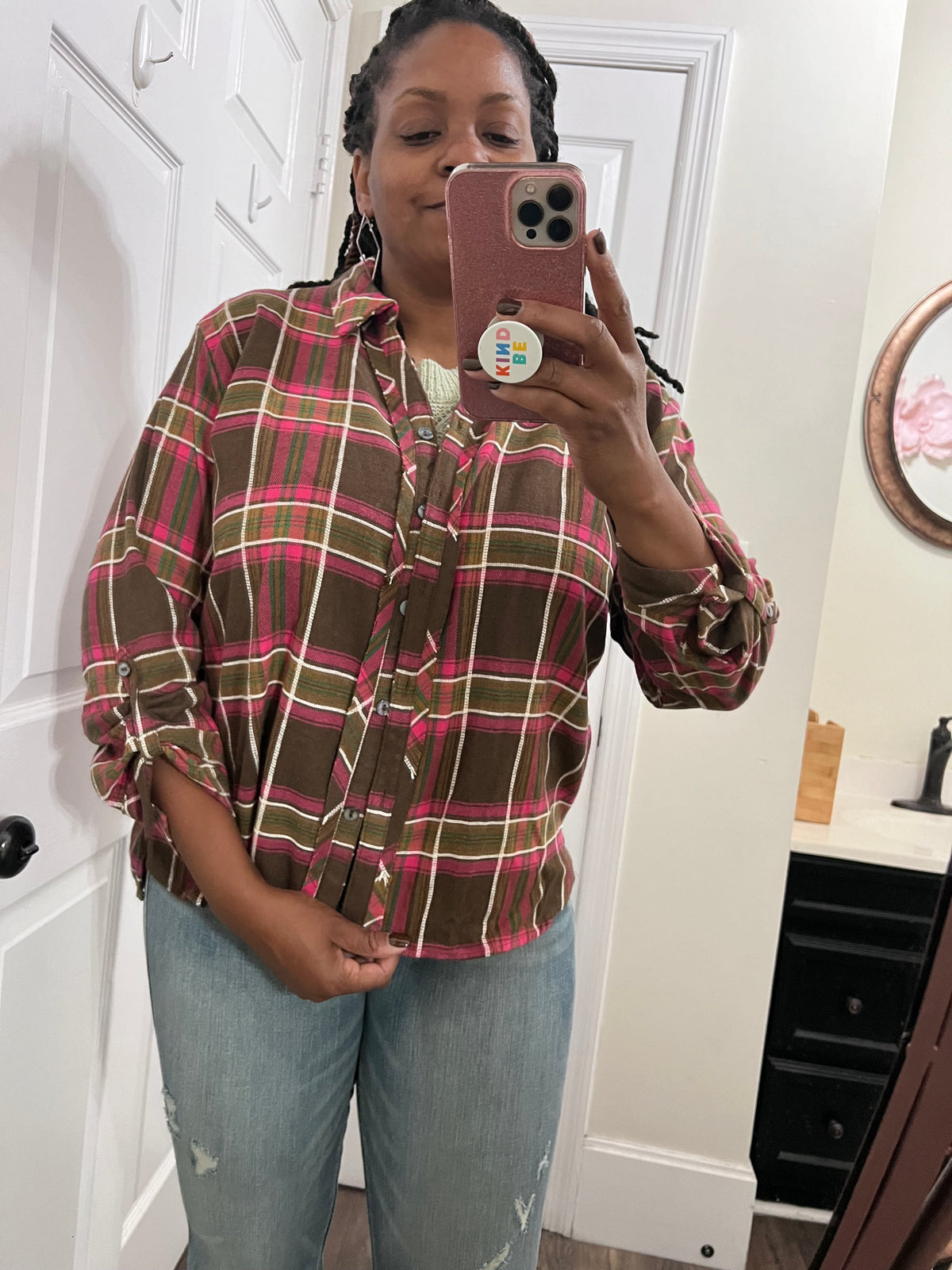 PB Plaid Top