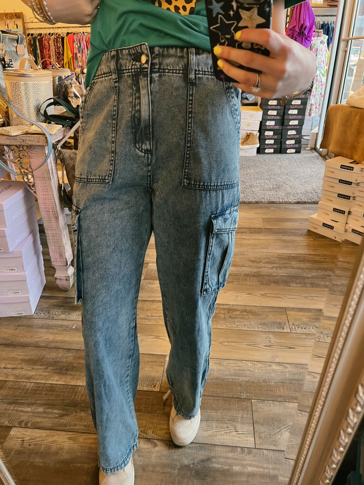 Denim Cargo Pant