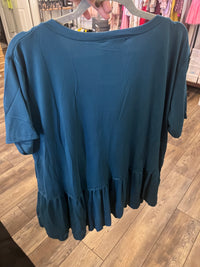 Teal Cindy Top